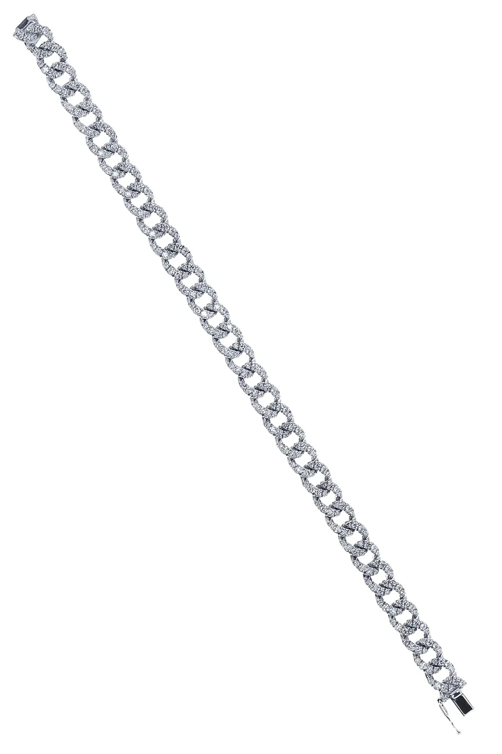 Diamond Cuban Link Chain Bracelet Diamond Cuban Link Chain Bracelet
