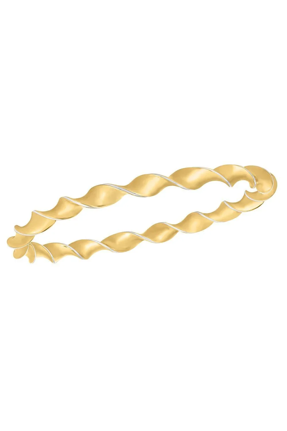 White Enamel Twist Bracelet White Enamel Twist Bracelet