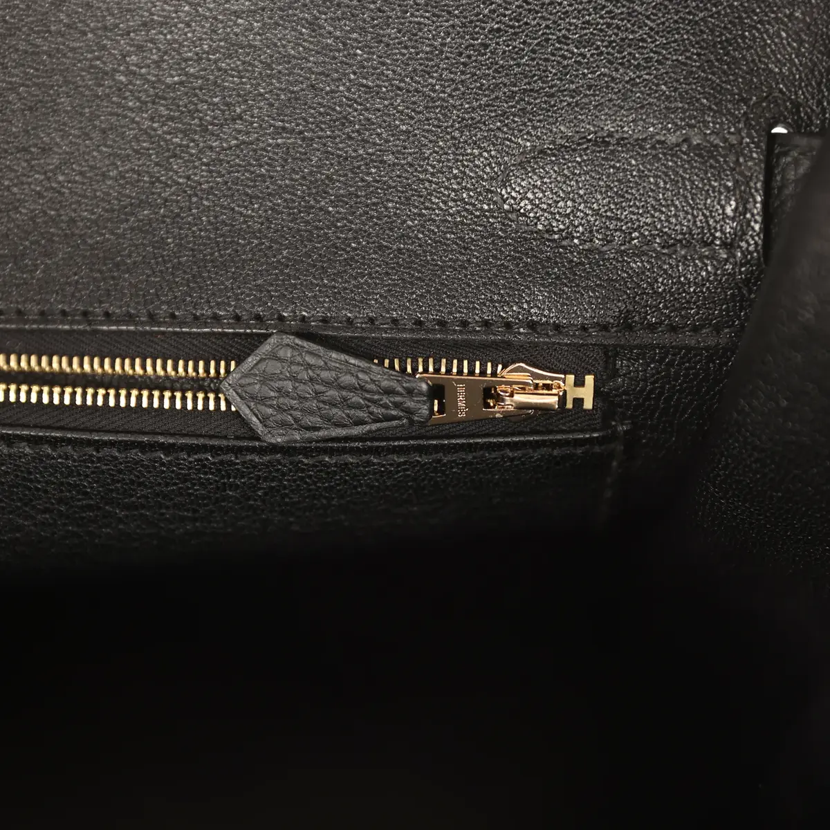 HERMÈS Hermes Birkin 30 Black Togo Gold Hardware | Thumbnail 9