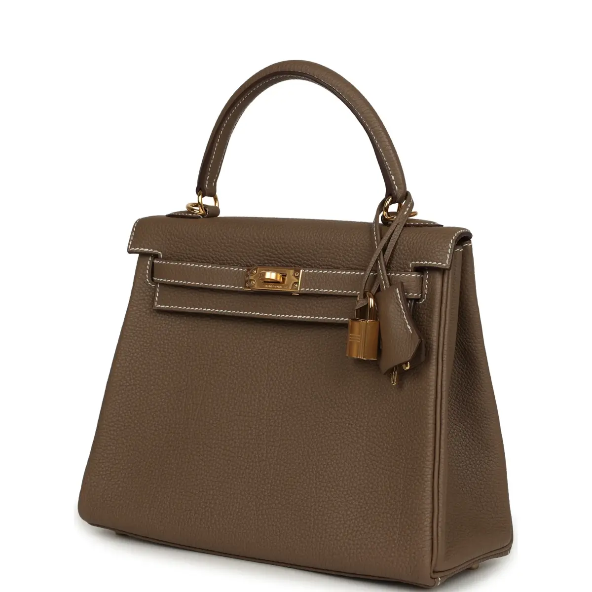 HERMÈS Hermes Kelly Retourne 25 Etoupe Togo Gold Hardware | Thumbnail 5