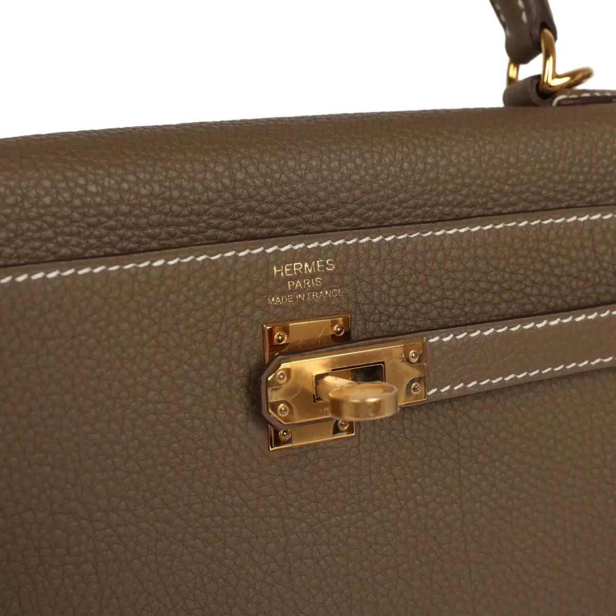 HERMÈS Hermes Kelly Retourne 25 Etoupe Togo Gold Hardware | Thumbnail 7