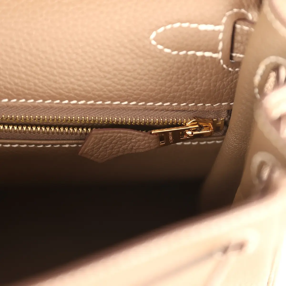 HERMÈS Hermes Kelly Retourne 25 Etoupe Togo Gold Hardware | Thumbnail 9
