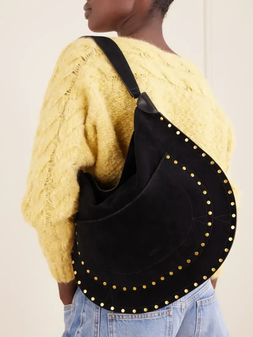 Isabel Marant Oskan Embellished Suede Shoulder Bag | Thumbnail 2