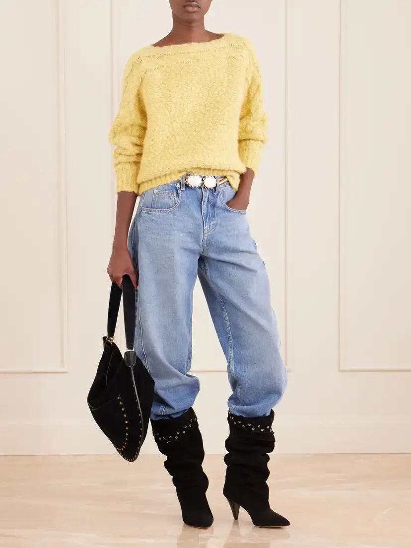 Isabel Marant Oskan Embellished Suede Shoulder Bag | Thumbnail 3