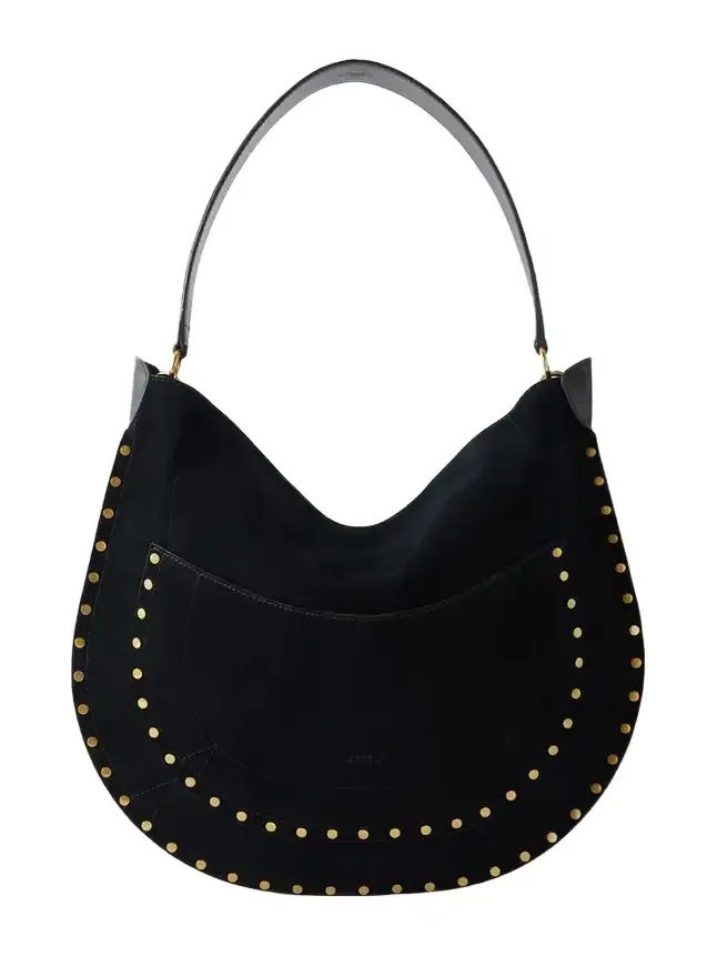 Oskan Embellished Suede Shoulder Bag