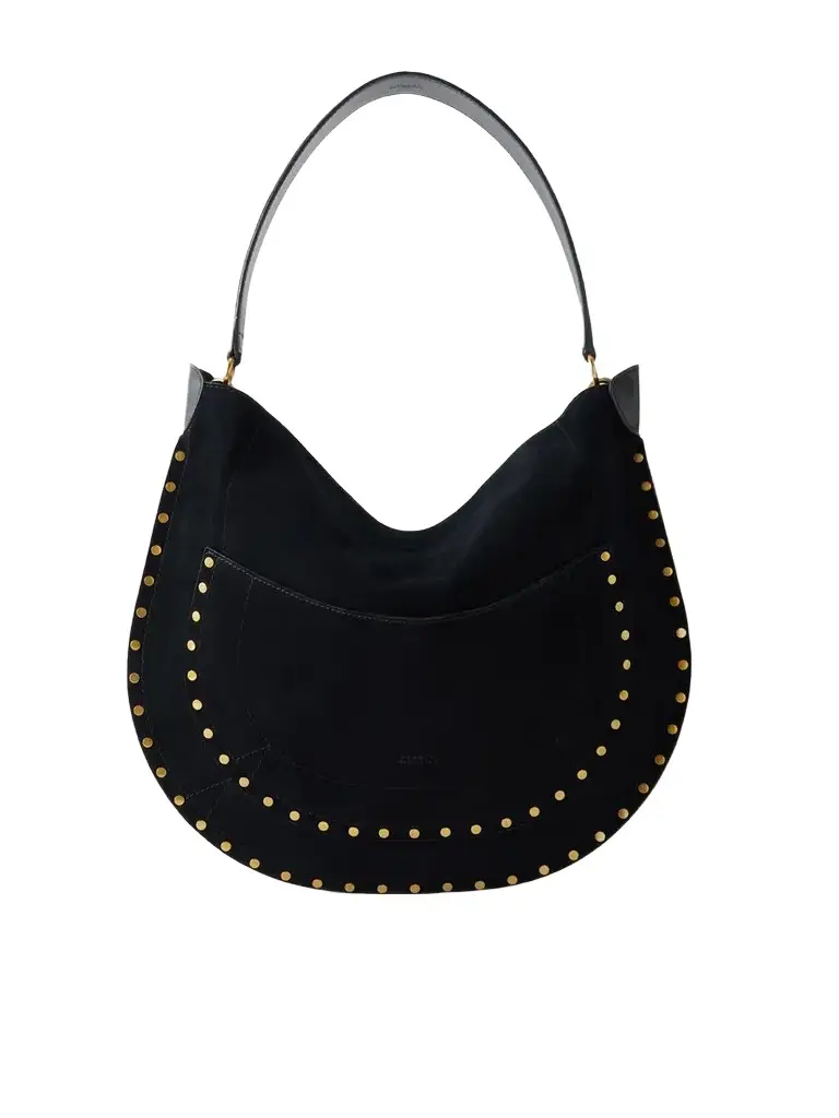 Isabel Marant Oskan Embellished Suede Shoulder Bag | Image 1 Isabel Marant Oskan Embellished Suede Shoulder Bag | Image 1