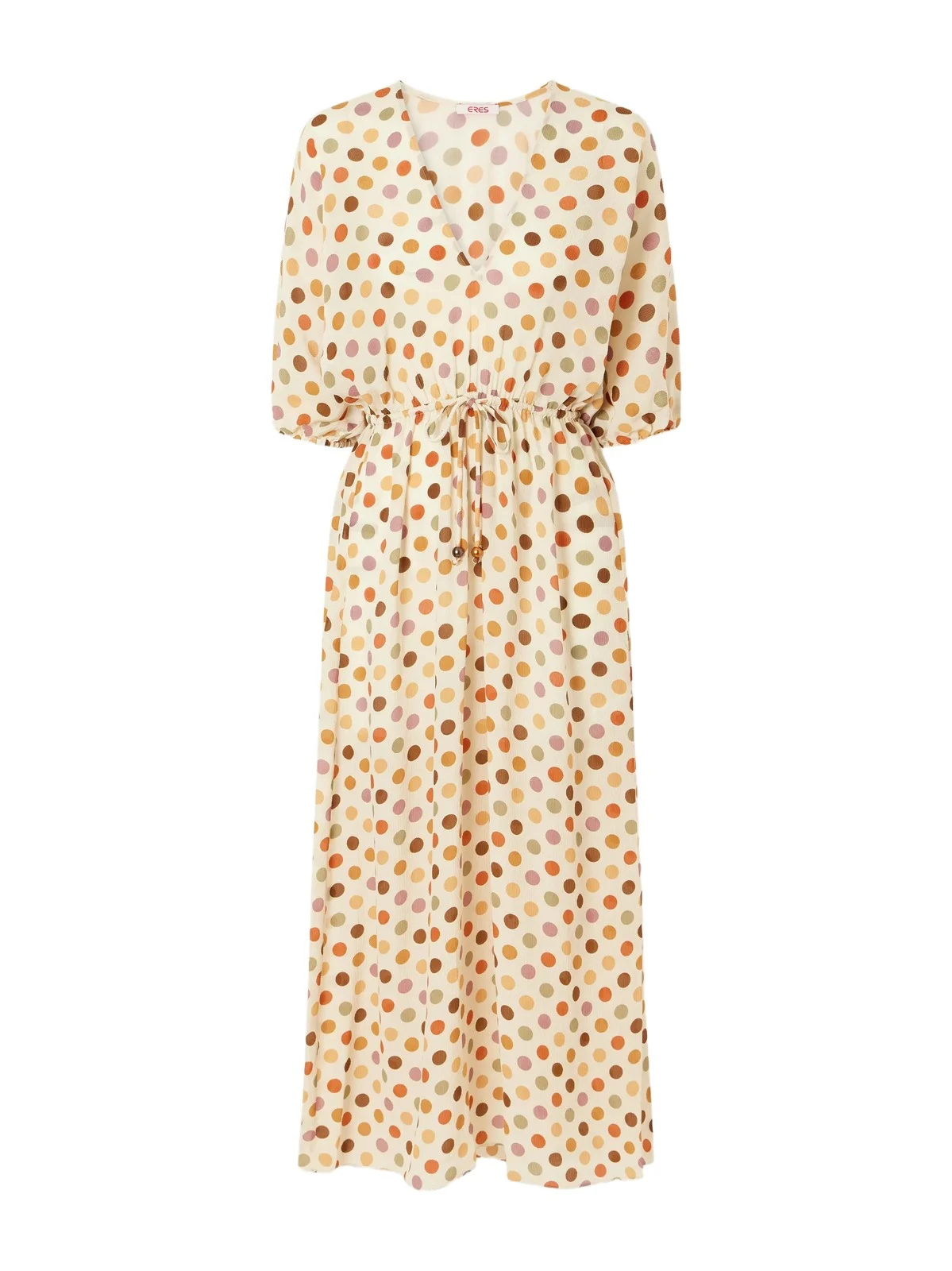 Eres Unexpected Polka-dot Silk-muslin Coverup