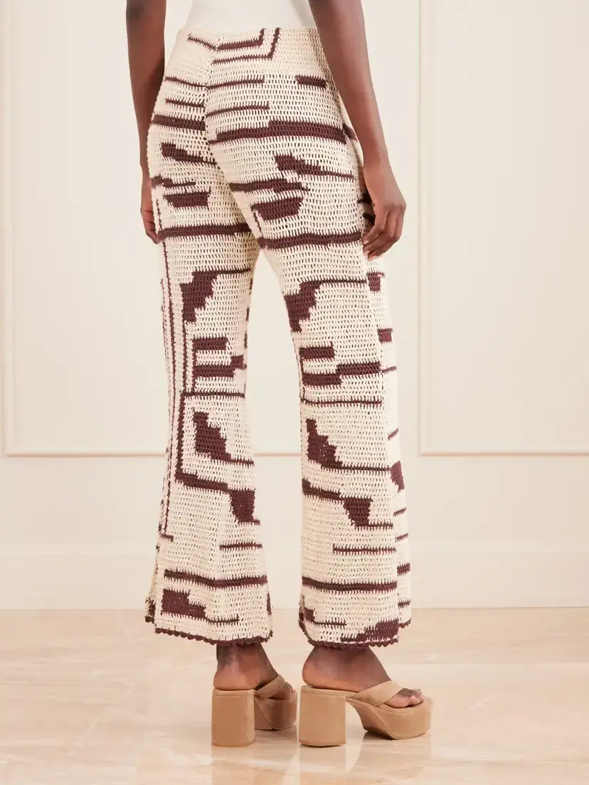 ALIX OF BOHEMIA Farah Crocheted Cotton Flared Pants | Thumbnail 4 ALIX OF BOHEMIA Farah Crocheted Cotton Flared Pants | Thumbnail 4