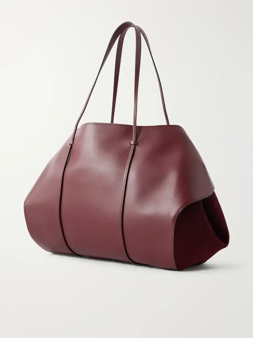 NEOUS Berenices Suede And Leather Tote - Burgundy | Thumbnail 4 NEOUS Berenices Suede And Leather Tote - Burgundy | Thumbnail 4
