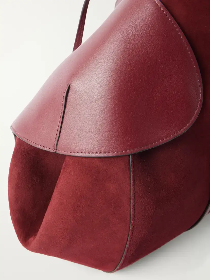 NEOUS Berenices Suede And Leather Tote - Burgundy | Thumbnail 5 NEOUS Berenices Suede And Leather Tote - Burgundy | Thumbnail 5