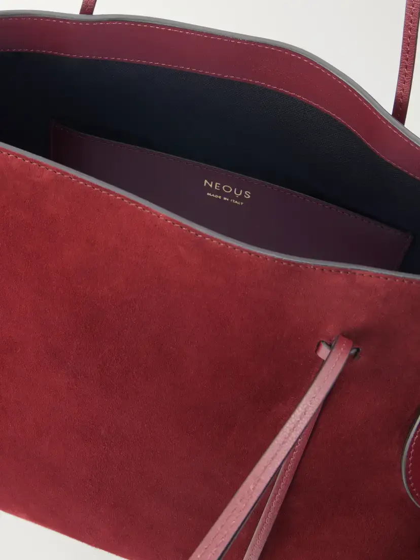 NEOUS Berenices Suede And Leather Tote - Burgundy | Thumbnail 6 NEOUS Berenices Suede And Leather Tote - Burgundy | Thumbnail 6