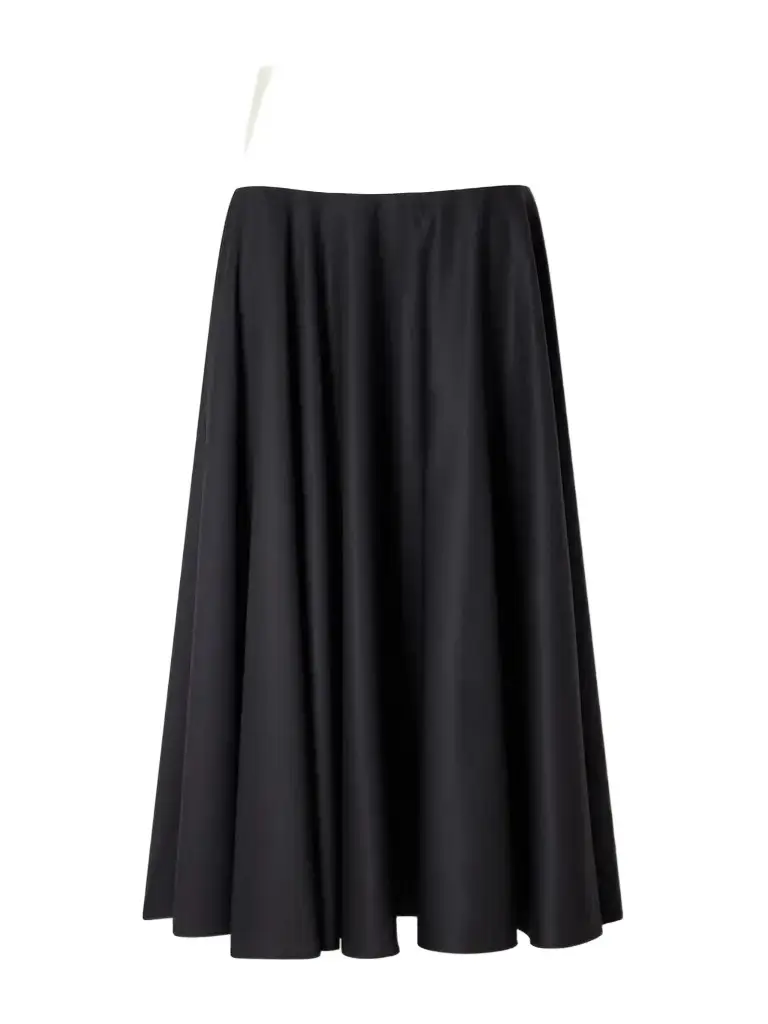 Abadia Pleated Cotton-poplin Midi Skirt | Image 1 Abadia Pleated Cotton-poplin Midi Skirt | Image 1