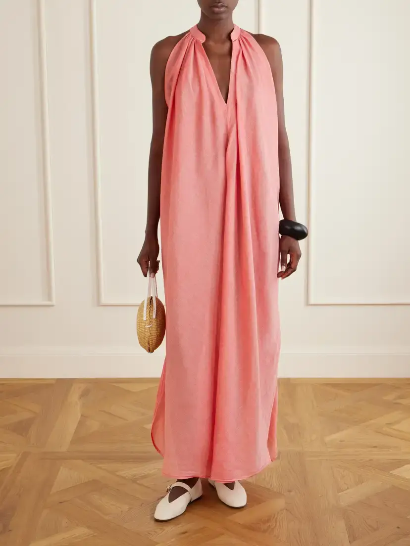 Marrakshi Life The Halter Cotton Maxi Dress | Thumbnail 2 Marrakshi Life The Halter Cotton Maxi Dress | Thumbnail 2
