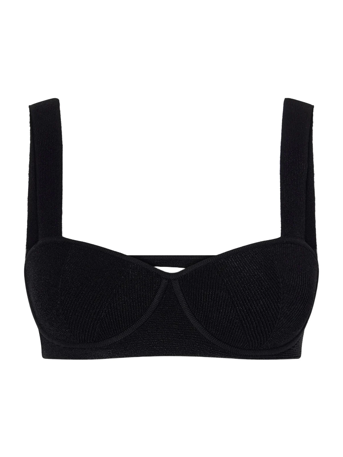 Galvan Nyx Ribbed Cropped Top
