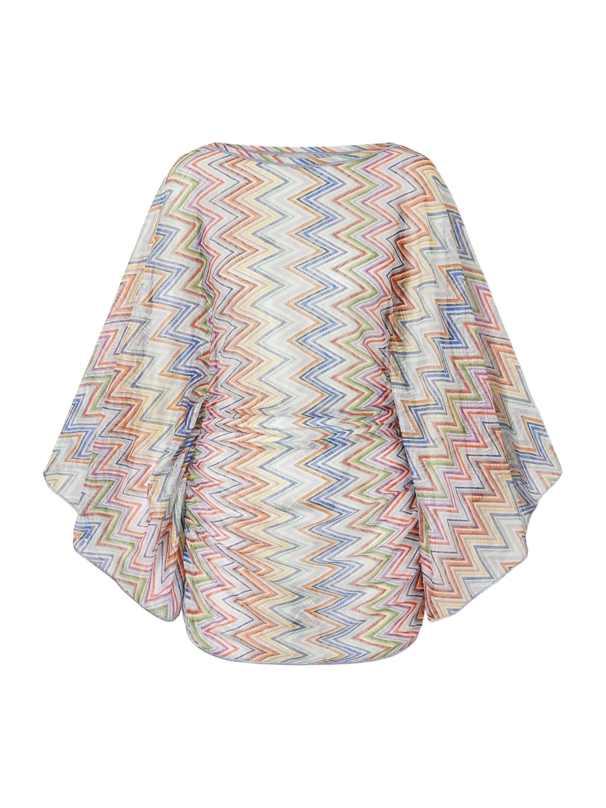 Striped Crochet-knit Cover-up Striped Crochet-knit Cover-up