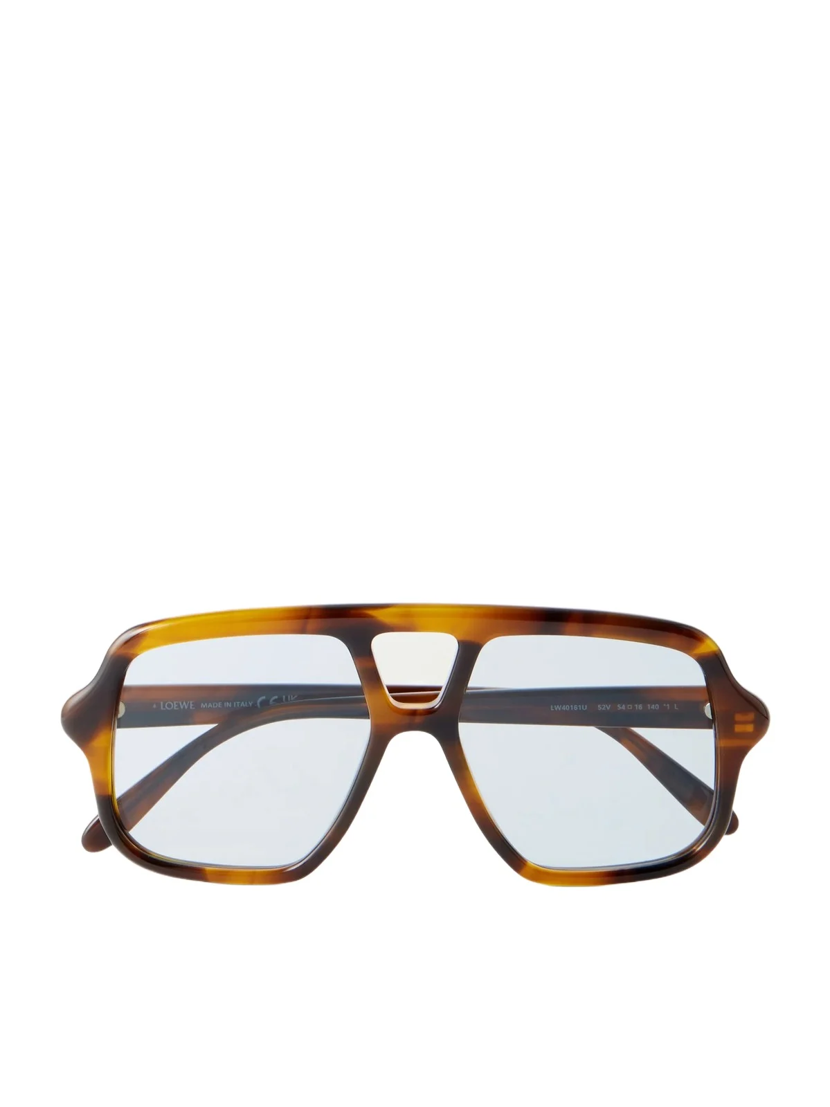 Loewe Slim Light Aviator-frame Tortoiseshell Acetate Sunglasses