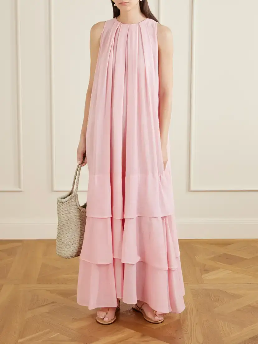 Marrakshi Life Ruffled Cotton Poplin Maxi Dress | Thumbnail 2 Marrakshi Life Ruffled Cotton Poplin Maxi Dress | Thumbnail 2