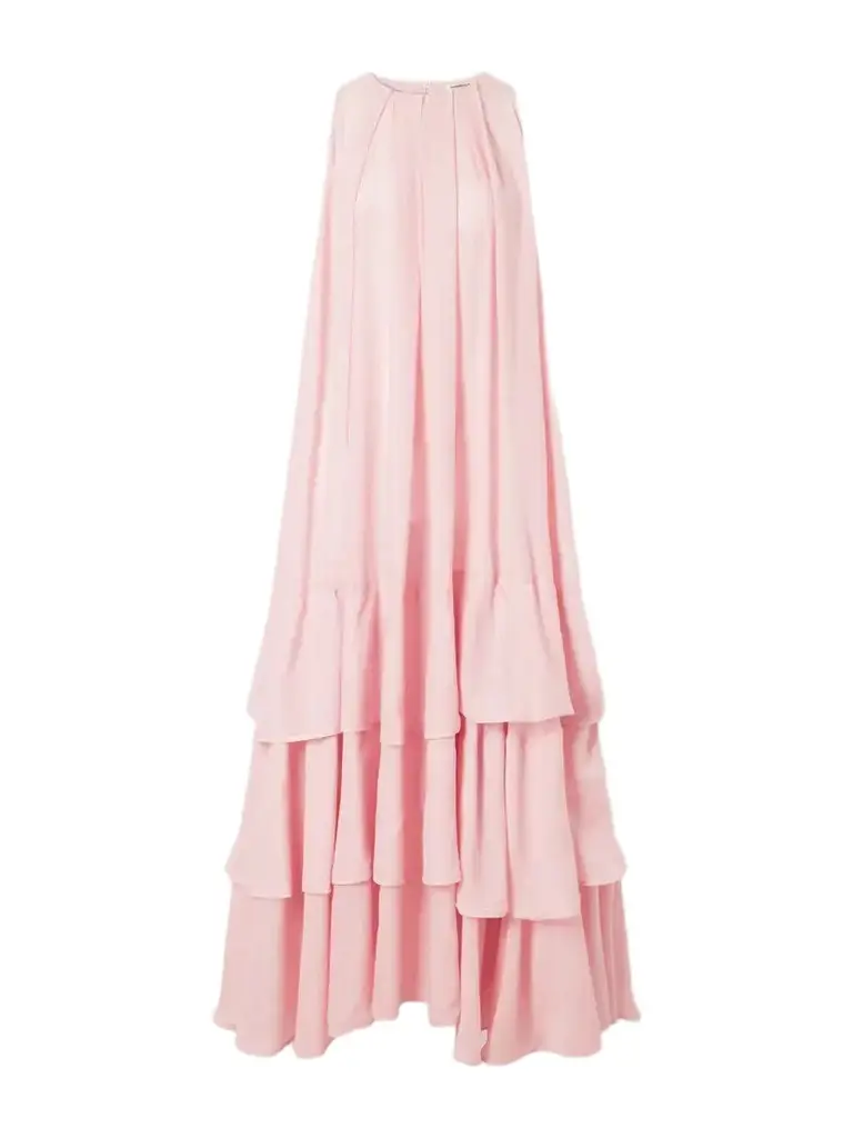 Ruffled Cotton Poplin Maxi Dress Ruffled Cotton Poplin Maxi Dress
