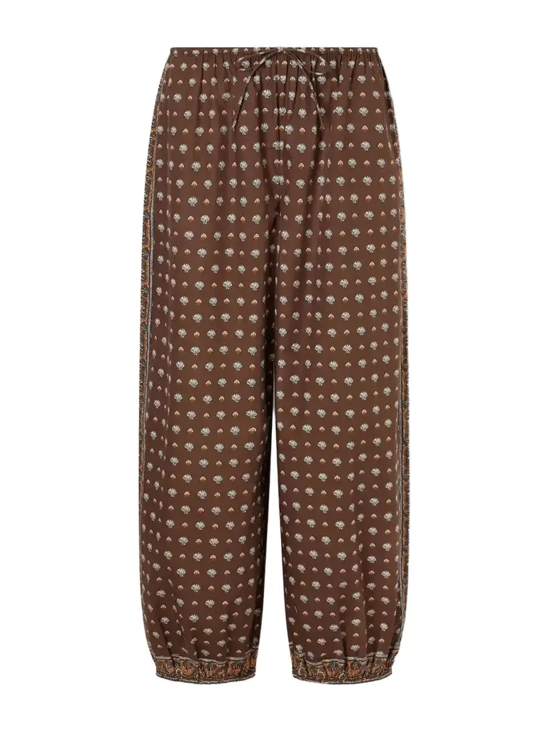 DÔEN Yarrow Printed Cotton Balloon Pants | Image 1 DÔEN Yarrow Printed Cotton Balloon Pants | Image 1