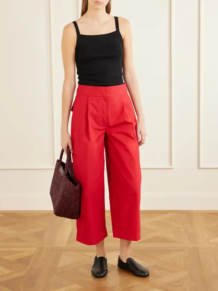 Proenza Schouler White Label Talla Cotton-blend Wide-leg Pants | Thumbnail 2 Proenza Schouler White Label Talla Cotton-blend Wide-leg Pants | Thumbnail 2