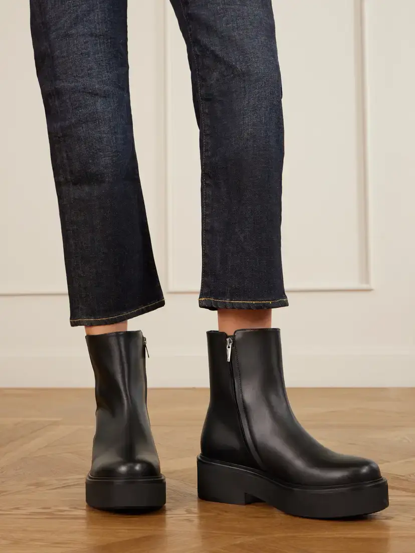 Gianvito Rossi Hiro Bootie 20 Leather Ankle Boots | Thumbnail 2 Gianvito Rossi Hiro Bootie 20 Leather Ankle Boots | Thumbnail 2