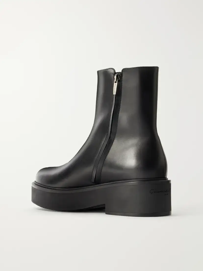 Gianvito Rossi Hiro Bootie 20 Leather Ankle Boots | Thumbnail 3 Gianvito Rossi Hiro Bootie 20 Leather Ankle Boots | Thumbnail 3