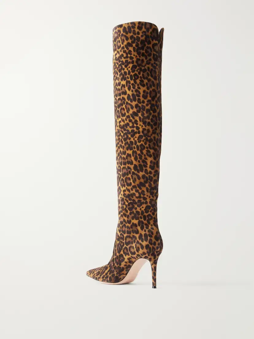 Gianvito Rossi Hansen Cuissard 85 Leopard-print Suede Over-the-knee Boots | Thumbnail 3 Gianvito Rossi Hansen Cuissard 85 Leopard-print Suede Over-the-knee Boots | Thumbnail 3