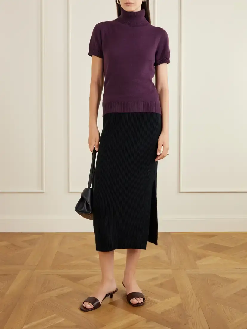 Allude Wool And Cashmere-blend Midi Skirt | Thumbnail 2 Allude Wool And Cashmere-blend Midi Skirt | Thumbnail 2