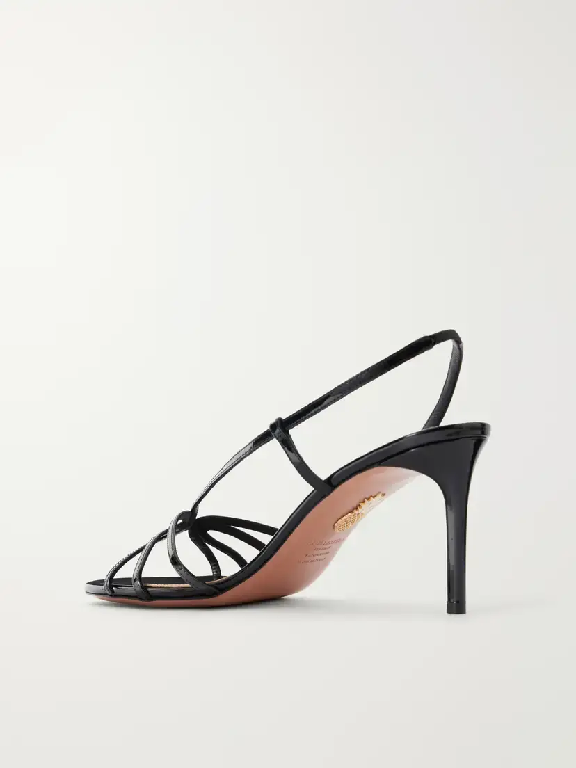 Aquazzura Talk To Me 75 Patent-leather Slingback Sandals | Thumbnail 3 Aquazzura Talk To Me 75 Patent-leather Slingback Sandals | Thumbnail 3