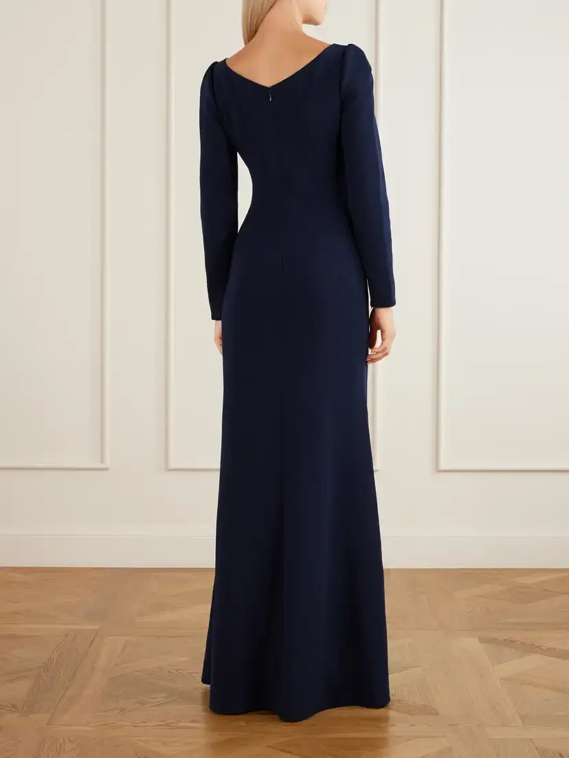 Jenny Packham Avana Crystal And Bead-embellished Crepe Gown | Thumbnail 3
