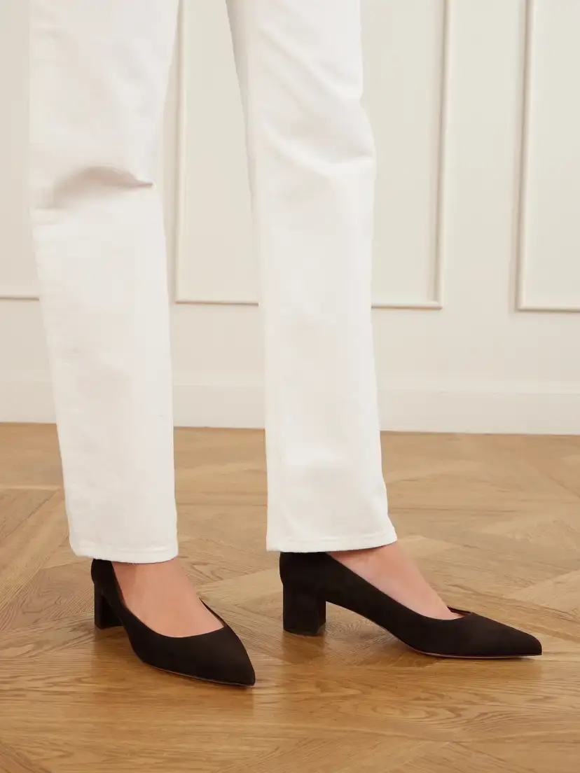 Gianvito Rossi Piper 45 Suede Pumps | Thumbnail 2