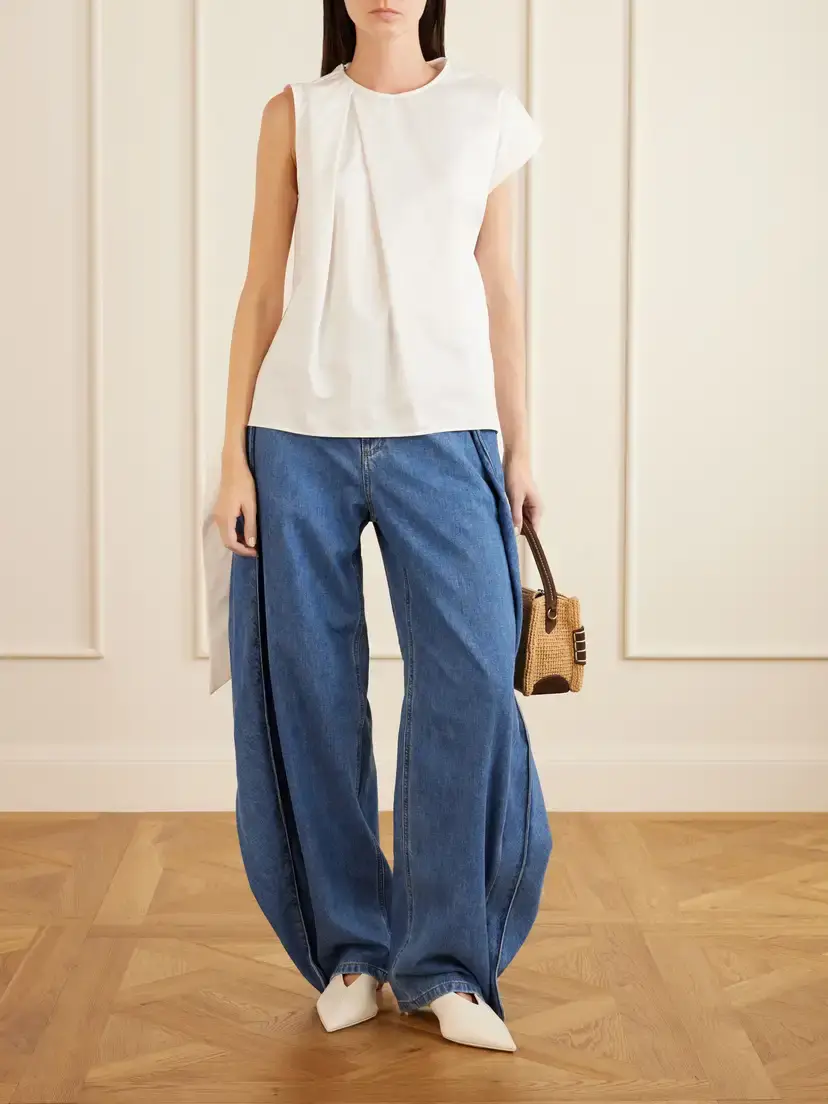 JW Anderson Tie-detailed Cotton Top | Thumbnail 2 JW Anderson Tie-detailed Cotton Top | Thumbnail 2