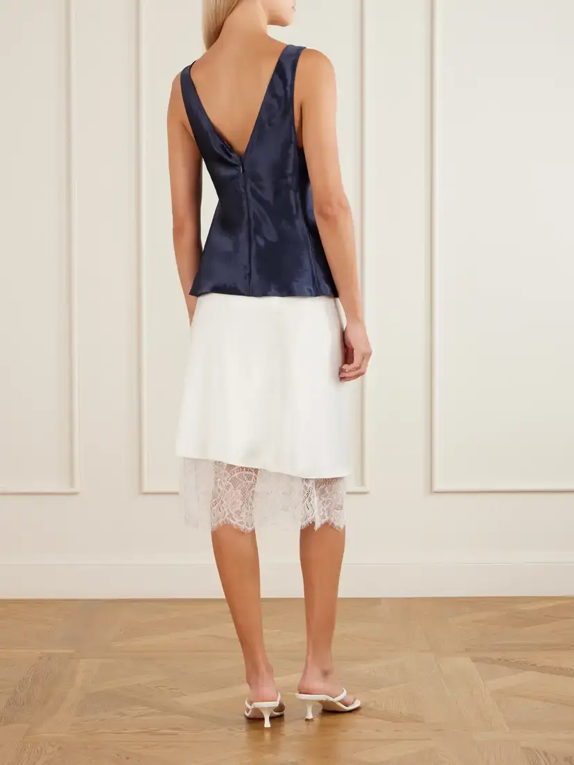 Maria McManus Draped Satin Cami | Thumbnail 3 Maria McManus Draped Satin Cami | Thumbnail 3