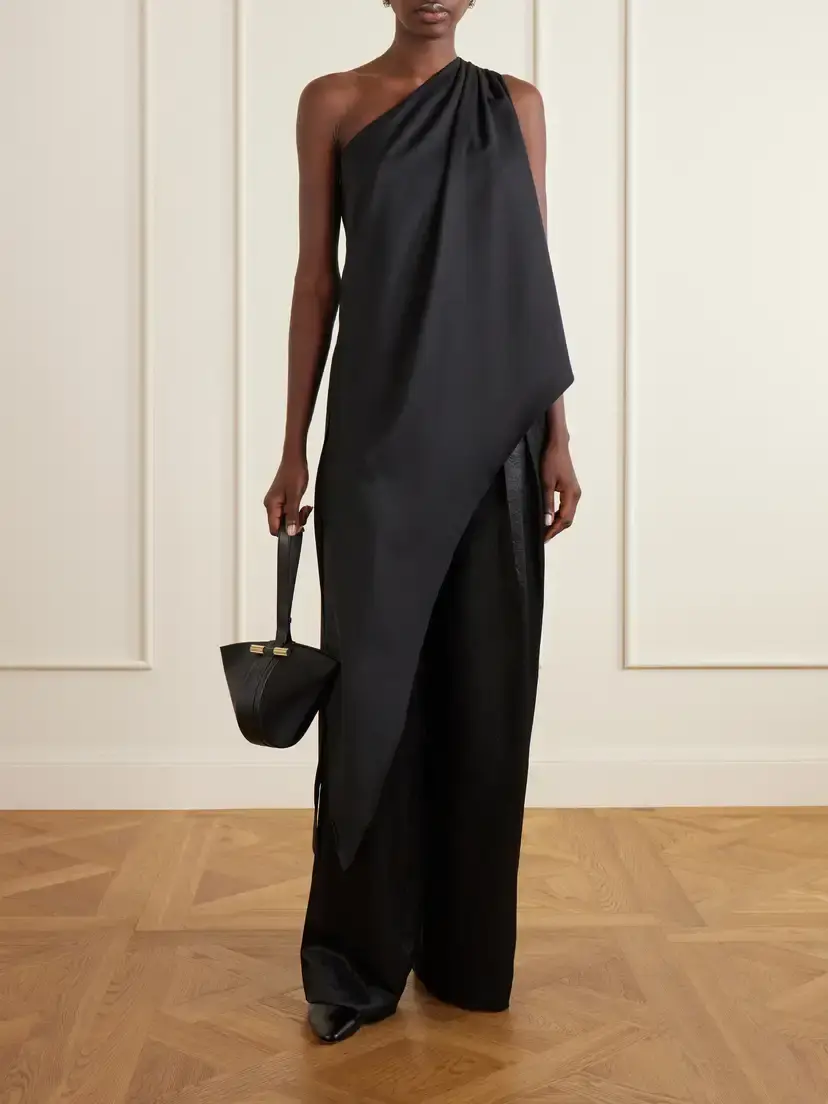 Abadia Ayla One-shoulder Wool-blend Blouse | Thumbnail 2 Abadia Ayla One-shoulder Wool-blend Blouse | Thumbnail 2
