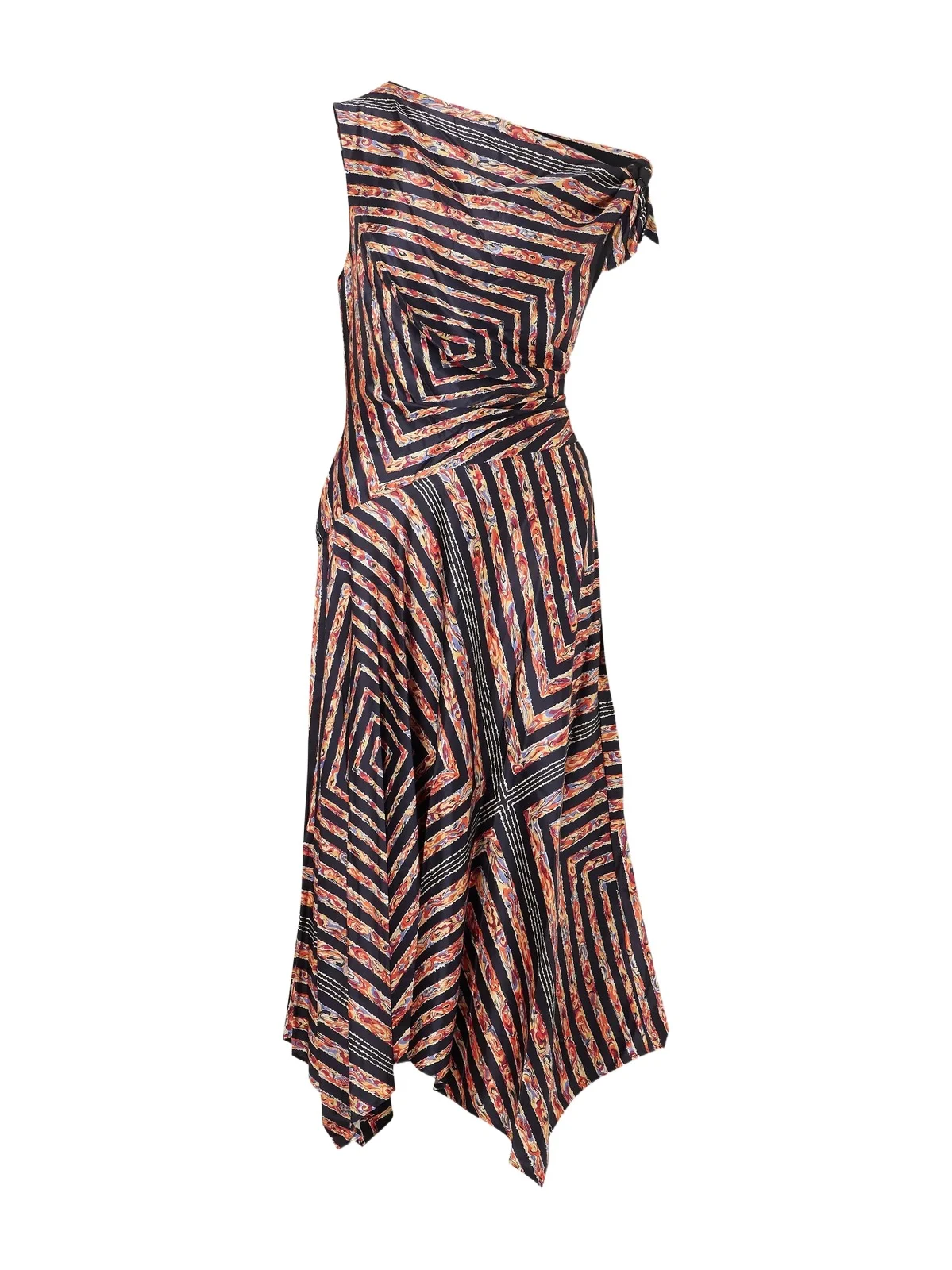 Portia Ruched Printed Silk-blend Midi Dress Portia Ruched Printed Silk-blend Midi Dress