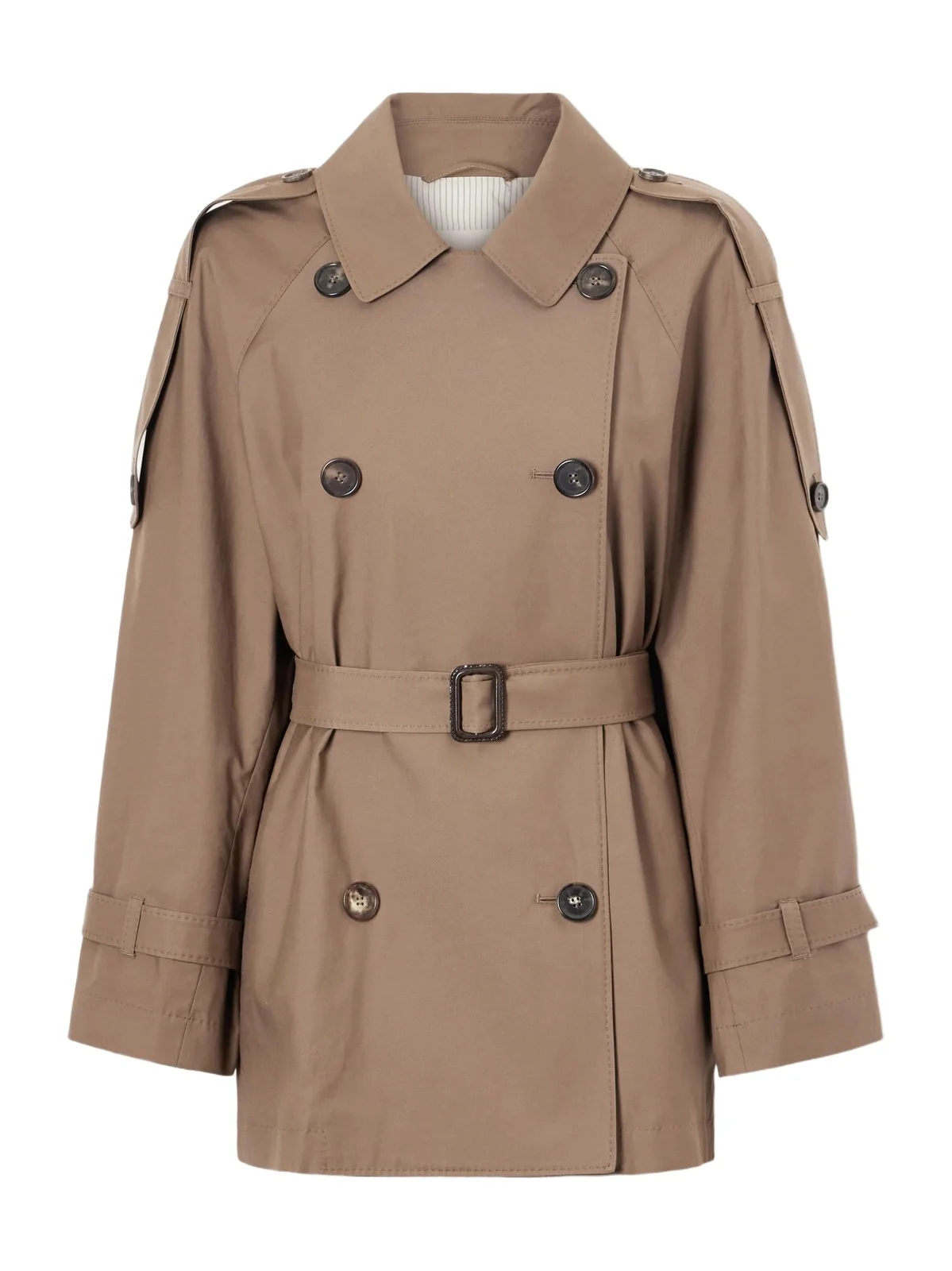 Max Mara Caroline Double-breasted Cotton-blend Twill Trench Coat