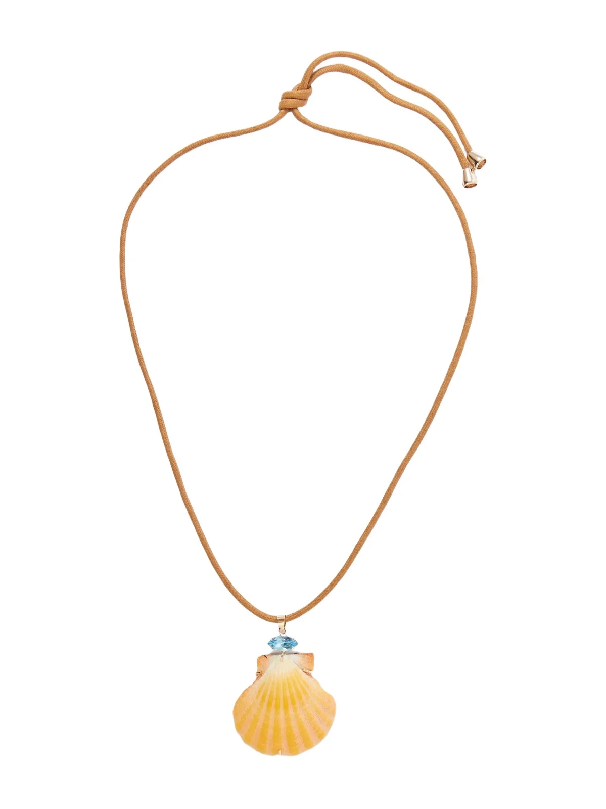 Cleodora Embellished Seashell Necklace