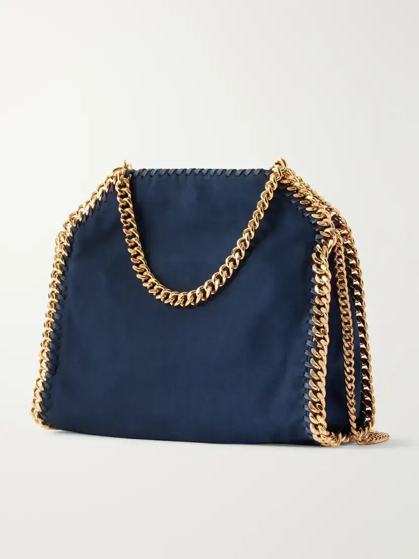 Stella McCartney The Falabella Mini Embellished Vegetarian Material Shoulder Bag | Thumbnail 4 Stella McCartney The Falabella Mini Embellished Vegetarian Material Shoulder Bag | Thumbnail 4