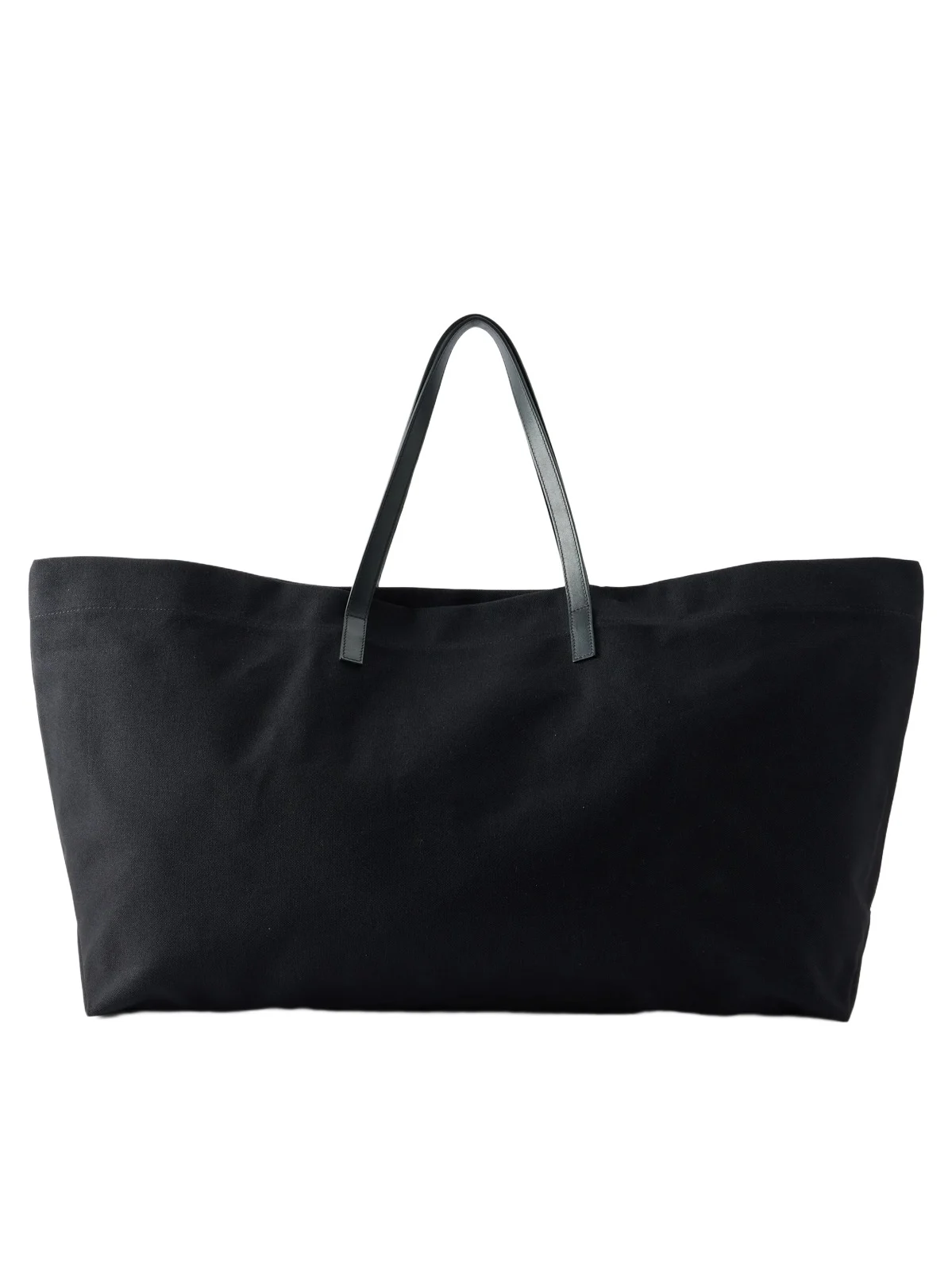 Cottage Leather-trimmed Canvas Tote Cottage Leather-trimmed Canvas Tote