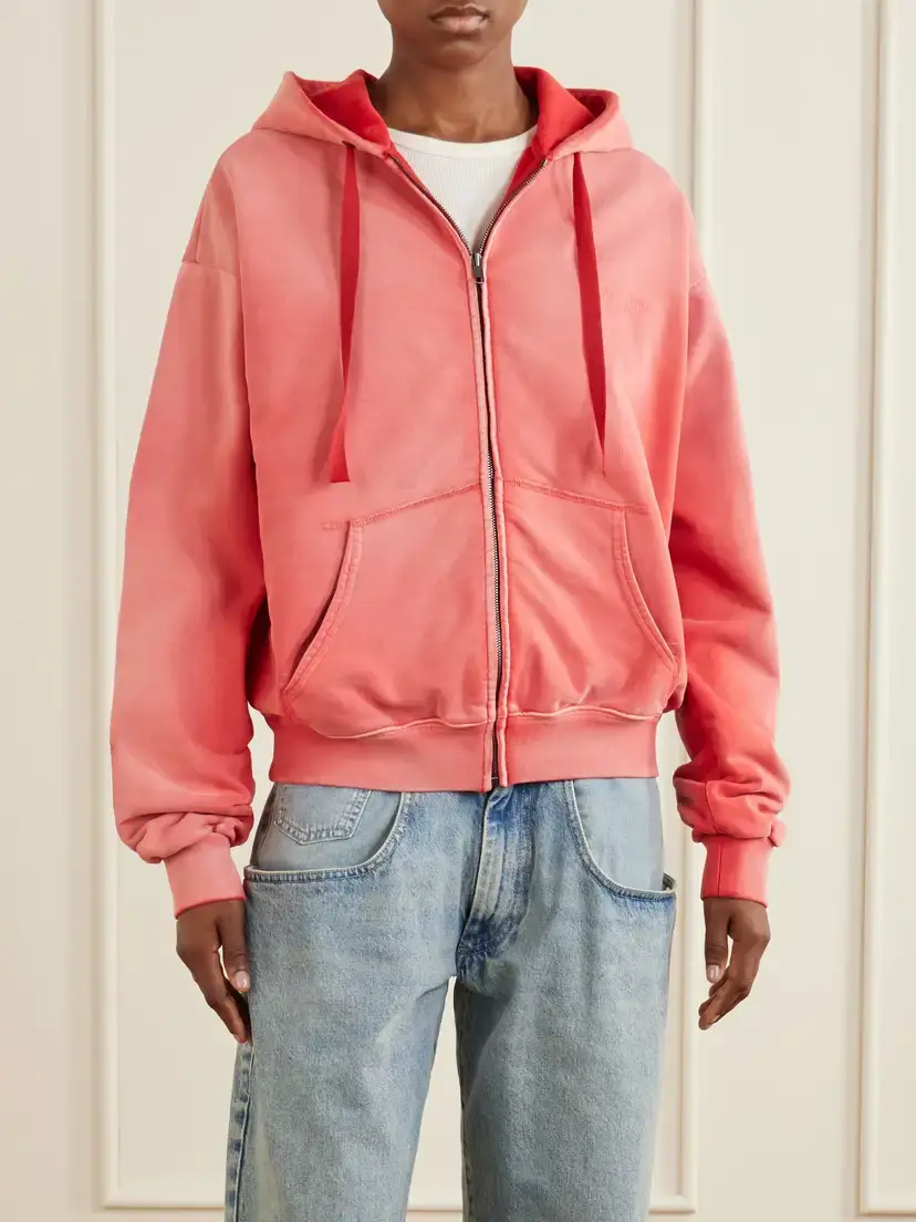 Maison Margiela Cotton-jersey Zip-up Hoodie | Thumbnail 3