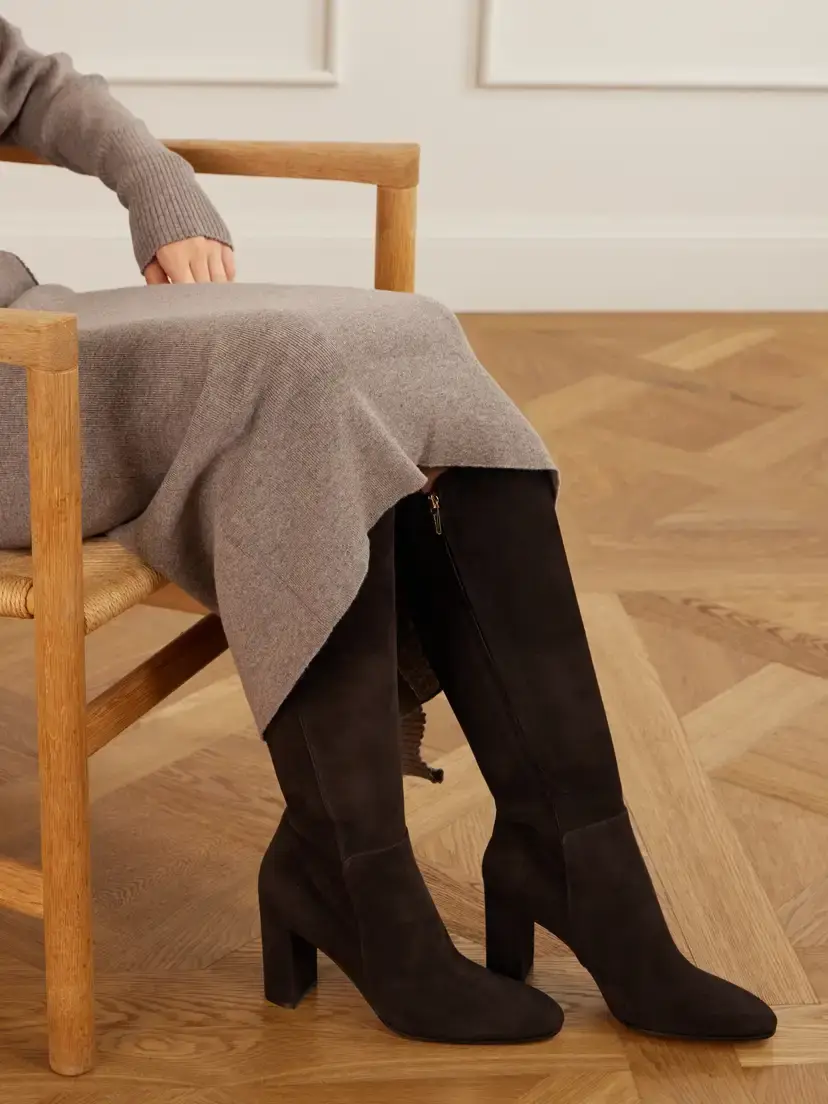 Gianvito Rossi 85 Suede Knee Boots | Thumbnail 2