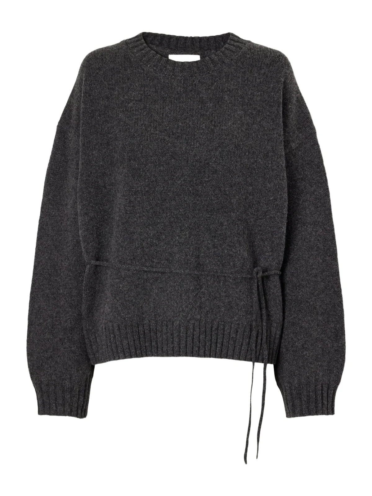 Belted Wool Sweatshirt