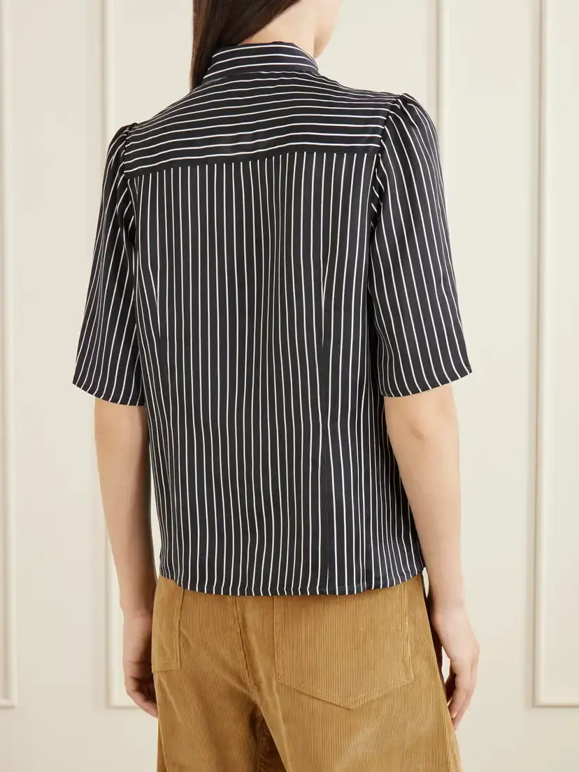 Maria McManus Striped Habotai Blouse | Thumbnail 3 Maria McManus Striped Habotai Blouse | Thumbnail 3