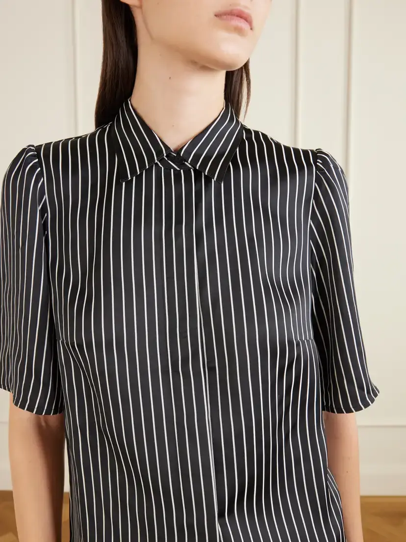 Maria McManus Striped Habotai Blouse | Thumbnail 4 Maria McManus Striped Habotai Blouse | Thumbnail 4