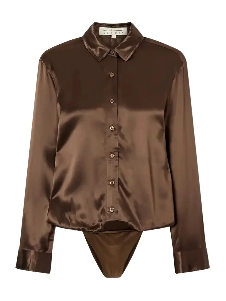 Abadia Satin Bodysuit | Image 1 Abadia Satin Bodysuit | Image 1
