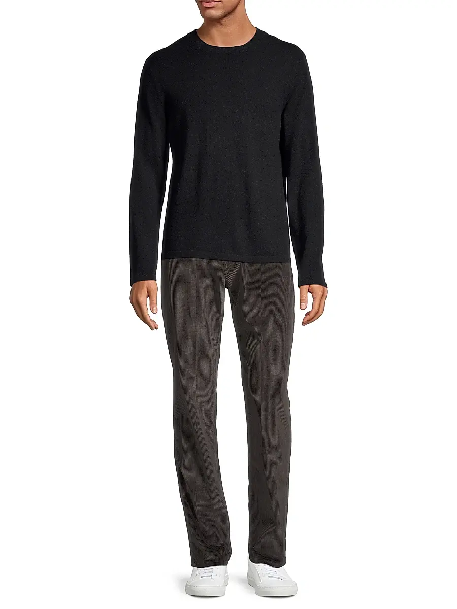 Vince Men's Cashmere Crewneck Sweater | Thumbnail 2 Vince Men's Cashmere Crewneck Sweater | Thumbnail 2