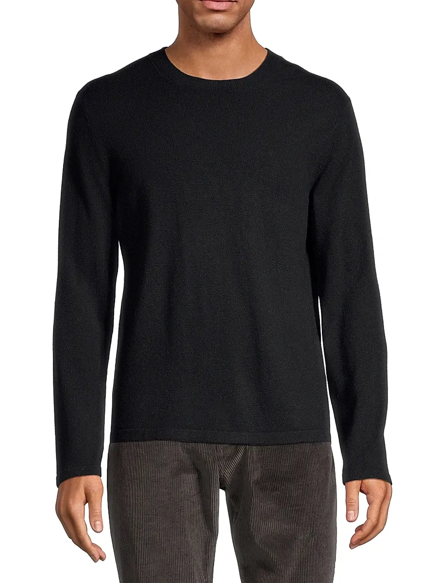 Vince Men's Cashmere Crewneck Sweater | Thumbnail 3 Vince Men's Cashmere Crewneck Sweater | Thumbnail 3