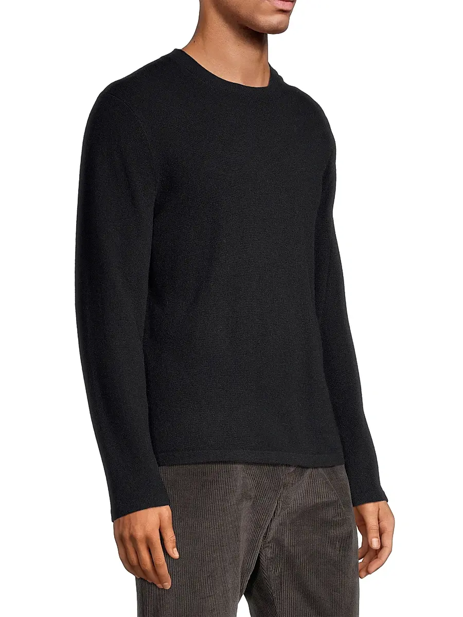 Vince Men's Cashmere Crewneck Sweater | Thumbnail 4 Vince Men's Cashmere Crewneck Sweater | Thumbnail 4