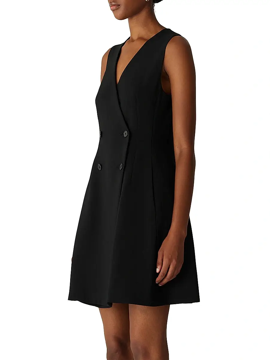 REBECCA TAYLOR Women's Double-Breasted Minidress | Thumbnail 4 REBECCA TAYLOR Women's Double-Breasted Minidress | Thumbnail 4