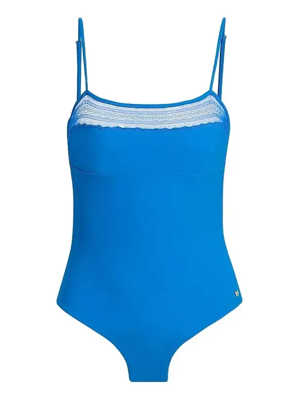Women's Inset Lace One-Piece Swimsuit Women's Inset Lace One-Piece Swimsuit